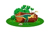 Vector clipart: Elmisaurus cartoon prehistoric dinosaur character