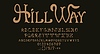 Victorian medieval font alphabet, vintage typeface