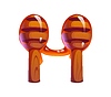 Vector clipart: Honey font, cartoon two dippers letter H