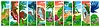 Vector clipart: Cartoon prehistoric dinosaur characters collage