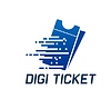 Vector clipart: Digital E ticket sign, electronic entry pass icon