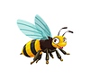 Cartoon wasp, bee or bumblebee funny character | Stock Vector Graphics