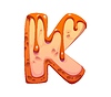 Vector clipart: Dessert font, sweet candy type of confectionery