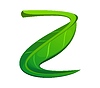 Tree green leaf font, tree typeset letter Z