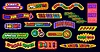 Y2k groovy sale stickers, retail patch badges