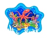 Paper cut underwater landscape, octopus, seaweeds