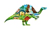 Vector clipart: Paper cut prehistoric dinosaur reptile silhouette