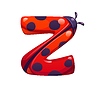 Vector clipart: Ladybug insect cartoon font typeset letter Z