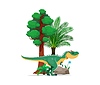 Vector clipart: Allosaurus prehistoric dinosaur cartoon character