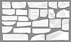 White torn paper rip pieces realistic set