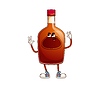Rum alcohol drink bottle groovy cheerful character