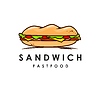 Fast-Food-Sandwich zum Mitnehmen Symbol oder Zeichen | Stock Vektrografik