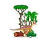 Vector clipart: Parasaurolophus prehistoric dinosaur character