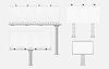 Outdoor billboard, street media panels 3d mockups