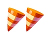 Auto racing font road cone quotation mark