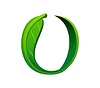 Шрифт Tree green leaf, цифра набора дерева 0 ноль | Векторный клипарт