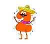 Vector clipart: Birthday holiday celebration, cartoon math number