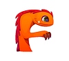 Crazy monster character cartoon font letter F