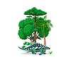 Vector clipart: Prehistoric Nodosaurus dinosaur funny character