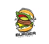 Vector clipart: Fast food cheeseburger icon, fast food restaurant