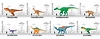 Vector clipart: Prehistoric dinosaurs infographics featuring dino