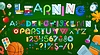Vector clipart: School education stationery font alphabet letters