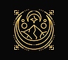 Vector clipart: Esoteric line symbol for mystic magic Boho tattoo
