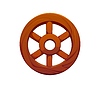 Vector clipart: Western wooden wheel cowboy font typeface letter