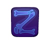 Vector clipart: Medical font typeface, bones x-ray letter Z