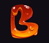 Tasty honey cartoon font typeset letter B