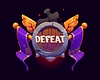 Defeat game frame icon, ui asset or gui badge