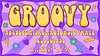 70er Jahre Groove-Schrift, 60er Jahre Groovy-Schrift, Hippie-Schrift | Stock Vektrografik
