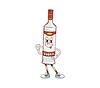 Vodka alcohol drink bottle groovy character