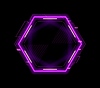 Vector clipart: Neon frame, HUD interface overlay and game asset