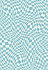 Vector clipart: Trippy psychedelic blue checkered groovy pattern