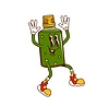 Groovy mixture bottle cheerful character