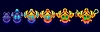Vector clipart: Egypt game rating rank badge, level progress stage