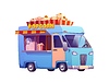 Popcorn street food truck, vintage festival car