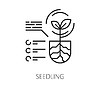 Vector clipart: Robot smart farm seedling icon digital agriculture