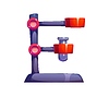 Vector clipart: Hospital font typeset, lab flask holder letter E