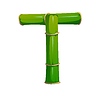 Vector clipart: Forest bamboo piece font, typeset letter T