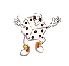 Vector clipart: Groovy casino dice, gambling game character