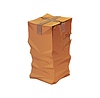 Vector clipart: Damaged crumpled cargo delivery cardboard box