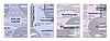 Vector clipart: Futuristic glitch poster, geometric cover template