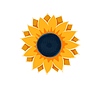Vector clipart: Autumn thanksgiving font type sunflower letter
