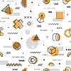 Vector clipart: Hipster Memphis seamless pattern tile background