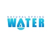 Vector clipart: Spring water icon featuring gradient typography