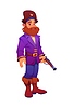 Vector clipart: Cartoon medieval pirate and corsair character
