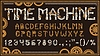 Vector clipart: Mechanic steampunk font, gear type, retro type