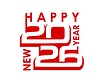 Vector clipart: 2026 Happy New Year icon, calendar, greeting card